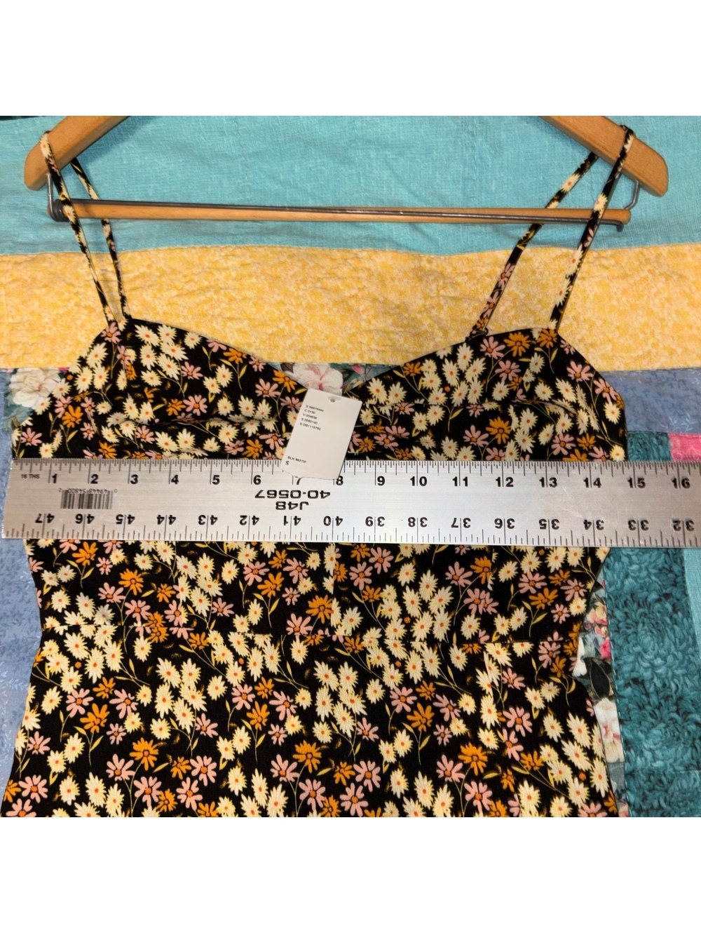 Urban Outfitters NWT Floral Side Slit Small Spaghetti Strap Sun Dress Brand NEW - Picture 8 of 9
